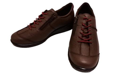 【ムーンスター SP2401 ブラウン】本革柔らかガーメントレザー使用靴紐シューズ