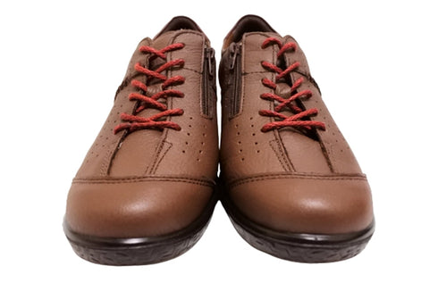 【ムーンスター SP2401 ブラウン】本革柔らかガーメントレザー使用靴紐シューズ
