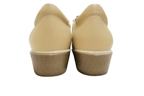 【ムーンスター SP2401 アイボリー】本革柔らかガーメントレザー使用靴紐シューズ