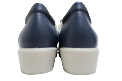 【ムーンスター SP2401 ホワイトコンビ】本革柔らかガーメントレザー使用靴紐シューズ