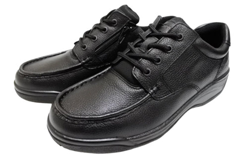 【ムーンスター SP8922 ブラック】サイドジップメンズコンフォートレザーシューズ