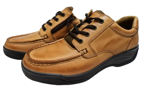 【ムーンスター SP8922 ブラウン】サイドジップメンズコンフォートレザーシューズ