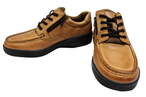 【ムーンスター SP8922 ブラウン】サイドジップメンズコンフォートレザーシューズ