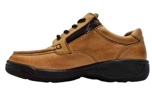 【ムーンスター SP8922 ブラウン】サイドジップメンズコンフォートレザーシューズ