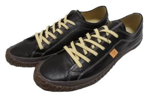 【SPINGLE SP110 ブラック】カンガルーレザー×巻き上げソールスニーカー