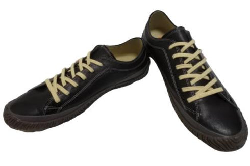 【SPINGLE SP110 ブラック】カンガルーレザー×巻き上げソールスニーカー