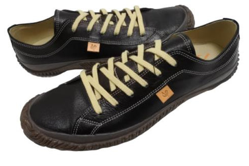 【SPINGLE SP110 ブラック】カンガルーレザー×巻き上げソールスニーカー