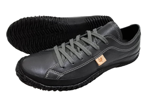 【SPINGLE SP110 チャコールグレー】カンガルーレザー×巻き上げソールスニーカー