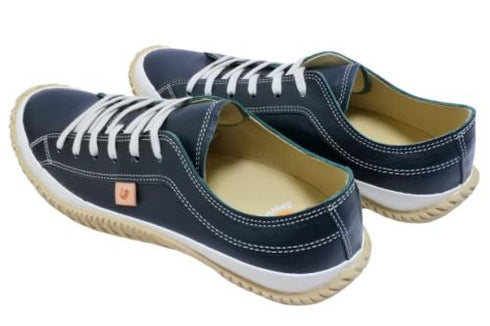 【SPINGLE SP110 ダークブルー】カンガルーレザー×巻き上げソールスニーカー