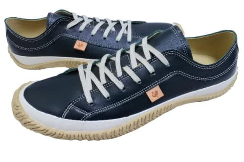 【SPINGLE SP110 ダークブルー】カンガルーレザー×巻き上げソールスニーカー