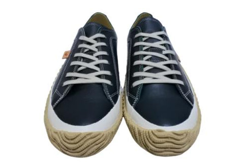 【SPINGLE SP110 ダークブルー】カンガルーレザー×巻き上げソールスニーカー