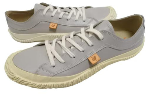 【SPINGLE SP110 ライトグレー】カンガルーレザー×巻き上げソールスニーカー