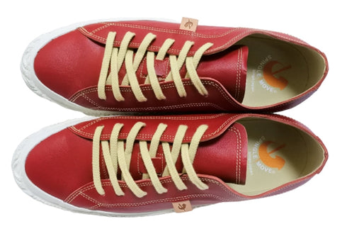 【SPINGLE SP110 レッド】カンガルーレザー×巻き上げソールスニーカー