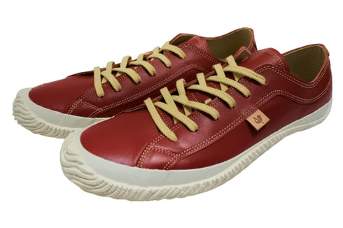 【SPINGLE SP110 レッド】カンガルーレザー×巻き上げソールスニーカー