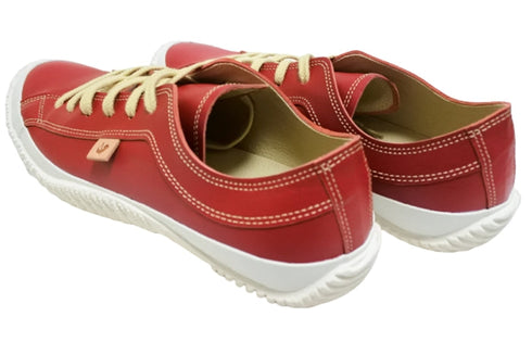 【SPINGLE SP110 レッド】カンガルーレザー×巻き上げソールスニーカー