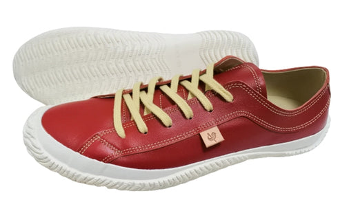 【SPINGLE SP110 レッド】カンガルーレザー×巻き上げソールスニーカー