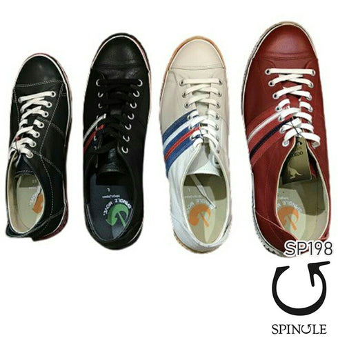 【SPINGLE SP198 ダークブラウン】カンガルー革のアシンメトリーデザイン