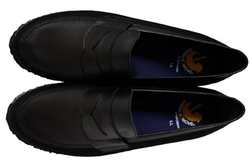 【SPINGLE SP297 ブラック】超撥水素材ローファー