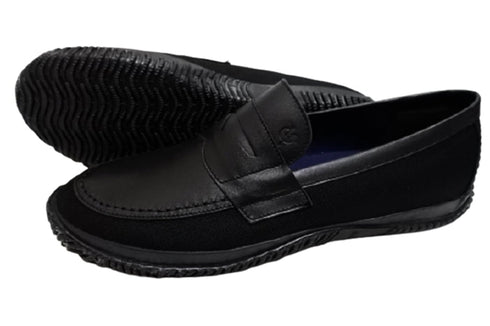 【SPINGLE SP297 ブラック】超撥水素材ローファー