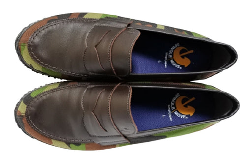 【SPINGLE SP297 コンビ】超撥水素材ローファー