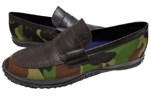 【SPINGLE SP297 コンビ】超撥水素材ローファー