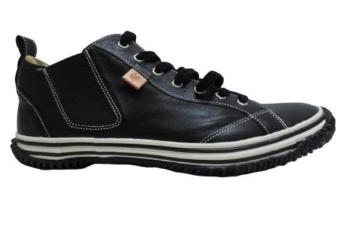 【SPINGLE SP442 ブラック】カンガルー革ミドルカットサイドゴア