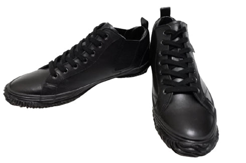 【SPINGLE SP442 ブラック/ブラック】カンガルー革ミドルカットサイドゴア