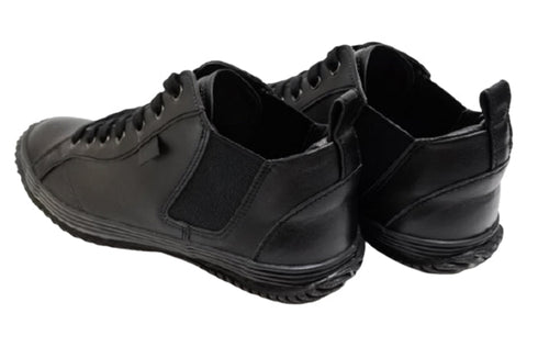 【SPINGLE SP442 ブラック/ブラック】カンガルー革ミドルカットサイドゴア