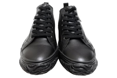 【SPINGLE SP442 ブラック/ブラック】カンガルー革ミドルカットサイドゴア