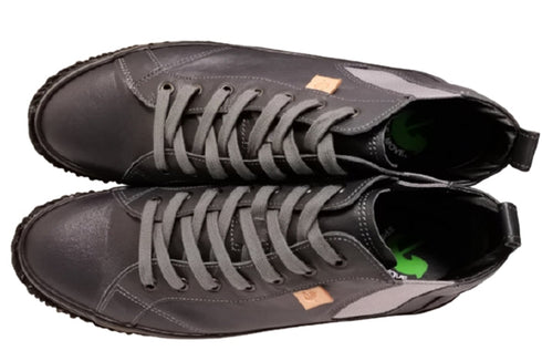 【SPINGLE SP442 チャコールグレー】カンガルー革ミドルカットサイドゴア