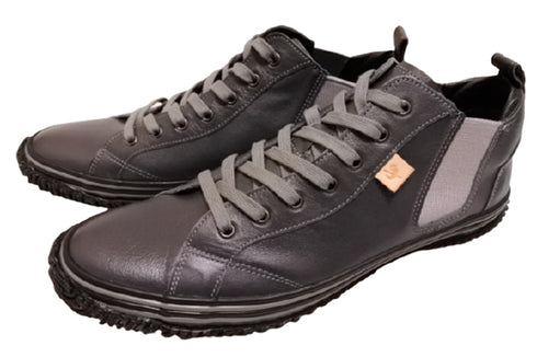 【SPINGLE SP442 チャコールグレー】カンガルー革ミドルカットサイドゴア