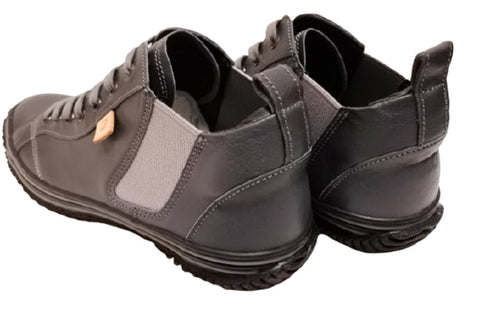 【SPINGLE SP442 チャコールグレー】カンガルー革ミドルカットサイドゴア