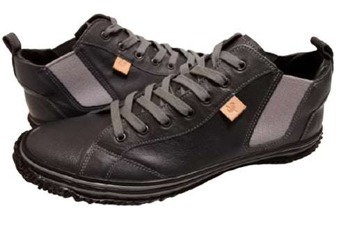 【SPINGLE SP442 チャコールグレー】カンガルー革ミドルカットサイドゴア