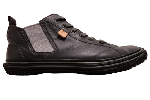 【SPINGLE SP442 チャコールグレー】カンガルー革ミドルカットサイドゴア