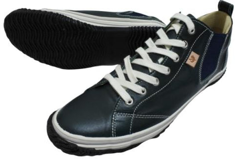 【SPINGLE SP442 ダークブルー】カンガルー革ミドルカットサイドゴア