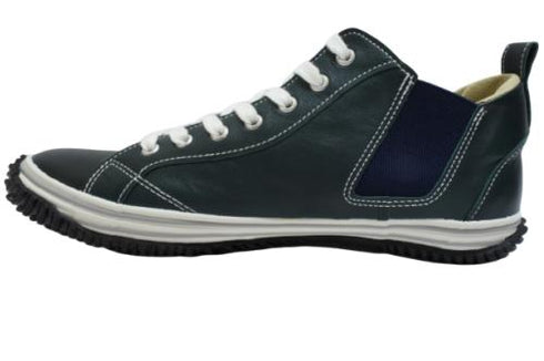 【SPINGLE SP442 ダークブルー】カンガルー革ミドルカットサイドゴア