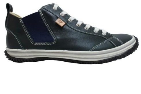 【SPINGLE SP442 ダークブルー】カンガルー革ミドルカットサイドゴア