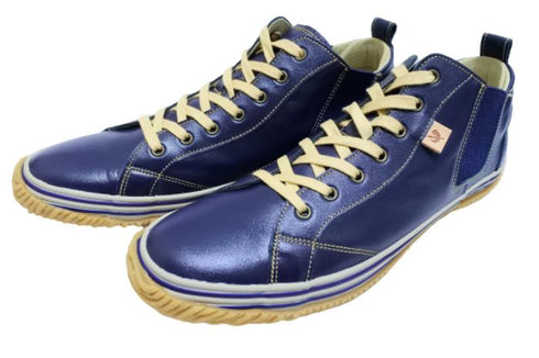 【SPINGLE SP442 ダークネイビー】カンガルー革ミドルカットサイドゴア