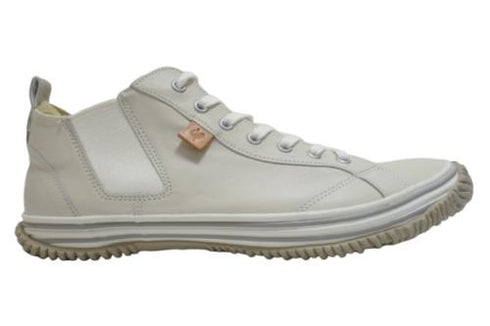 【SPINGLE SP442 アイボリー】カンガルー革ミドルカットサイドゴア