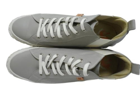 【SPINGLE SP442 ライトグレー】カンガルー革ミドルカットサイドゴア