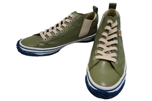 【SPINGLE SP442 オリーブ】カンガルー革ミドルカットサイドゴア