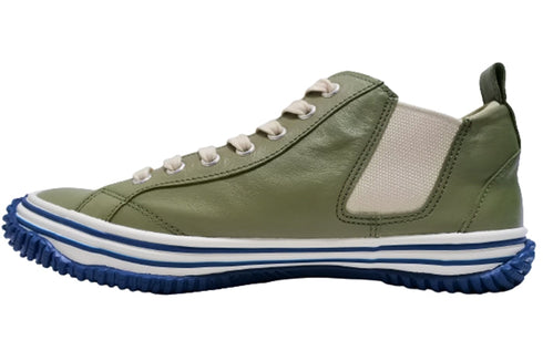 【SPINGLE SP442 オリーブ】カンガルー革ミドルカットサイドゴア