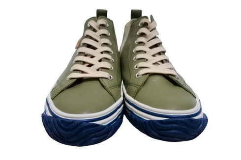 【SPINGLE SP442 オリーブ】カンガルー革ミドルカットサイドゴア