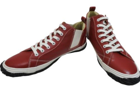 【SPINGLE SP442 レッド】カンガルー革ミドルカットサイドゴア