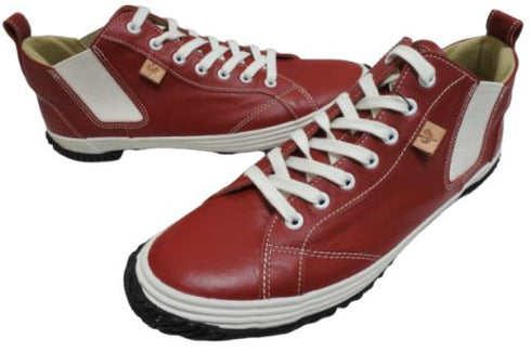 【SPINGLE SP442 レッド】カンガルー革ミドルカットサイドゴア