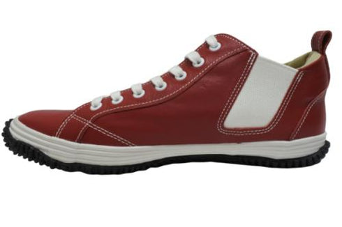 【SPINGLE SP442 レッド】カンガルー革ミドルカットサイドゴア