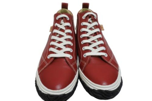 【SPINGLE SP442 レッド】カンガルー革ミドルカットサイドゴア