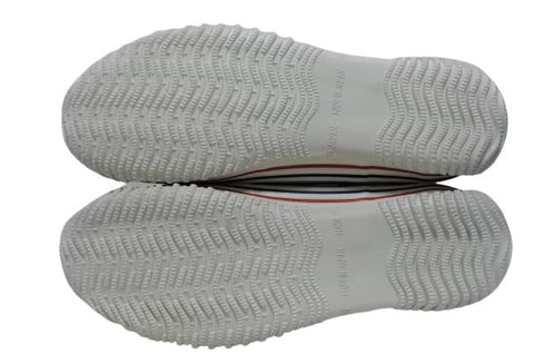 【SPINGLE SP442 ホワイト/ブルー】カンガルー革ミドルカットサイドゴア