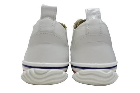 【SPINGLE SP442 ホワイト/ブルー】カンガルー革ミドルカットサイドゴア