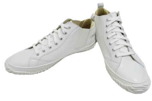 【SPINGLE SP442 ホワイト/ホワイト】カンガルー革ミドルカットサイドゴア